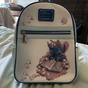Loungefly Disney Lilo & Stitch Mini Backpack - Blue and White